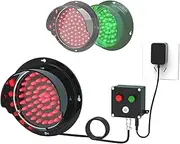 Red/Green LED Loading Dock Traffic Lights for Mounting Inside and Outside, Industrial Signal Stop Go Lamp, Button Control Dock Bay Indicator Warning Light,125mm/5in