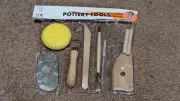 8 Pack Clay Pottery Tool Kit for Ceramics, Wax Carving, Sculpting, Molding .