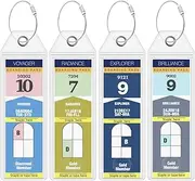 Cruise On Royal Caribbean Luggage Tag Holders by [4 Pack] Fits All Royal Caribbean Ships & Tags for Cruises in 2023 & 2024, Clear, Royal Caribbean
