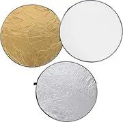 FELTECHELECTR 1 Set Photographic Reflector Photo Shooting Reflector Flash Reflector Diffuser Shoots Light Diffuser Gold Reflector Photography Photo Disc Reflector Reflective Coated Nylon Cloth
