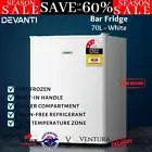 Devanti Bar Fridge Mini Freezer 70L Small Portable Home Refrigerator Wine Cooler