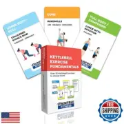 (50+ Cards) Kettlebell Fundamentals Flashcards Pain-Free Fitness, 3x5 in, Wor