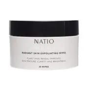 Natio Treatments Radiant Skin Exfoliating Wipes 30 Wipes