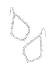 Kendra Scott Sophee 14K Gold Plated Cubic Zirconia Open Frame Drop Earrings
