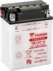 [Yuasa] BATTERY YB12C-A open without acid