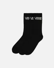 [VANS] Vans Classic Crewcut Socks 6.5-9 3 Pack Black - Size 6H-9 6H-9 Black