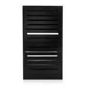 Black Wooden Shoe Cabinet Rack Shelf Organiser w/3 Drawers 45 Pairs Shoes Storage