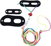 Lizard Harness Leash Set, Lizard Harness Leash Adjustable Cute for Reptiles for Amphibian for Bearded Dragon (Black)