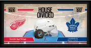 Red Wings vs. Toronto Maple Leafs FRMD 10x20 House Divided Hockey Collage