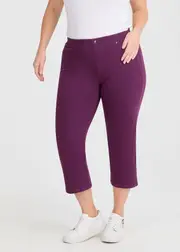 [Virtuelle] Taking Shape The New Bestfriend Crop Jegging Size 20 in Grape Juice, Cotton - Plus Size Women's Clothing Grape Juice