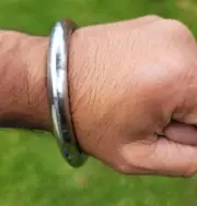 Sarbloh Kara Sikh Kada Kakaar Iron Smooth Collar Singh King Warrior Bangle EE15