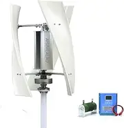 AISINILALAO 8000W 12V24V48V Vertical Axis Breeze Start Wind-Solar Complementary +Magnetic Levitation Axis Wind Turbine Generator Power for Outdoor Garden