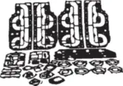 POWER HEAD GASKET KIT FOR A MERCURY 80HP 100HP 115HP 125HP 27-13461A99