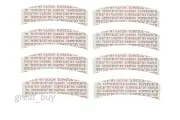 VAPON TOPSTICK Plus Custom Cut Front "A Curve"Tape_50 Strips_Clear,Double-sided.