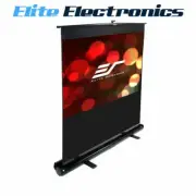 ELITE SCREENS F80NWH 80" PORTABLE FLOOR PULL UP PROJECTOR 16:9 HD COMPACT CINEMA