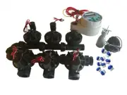 Hunter NODE 600 Kit - Solenoids,3M Connectors,Rain Sensor, 9V Battery Operated