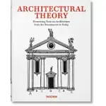 ARCHITECTURAL THEORY. FROM THE RENAISSANCE TO THE PRESENT
