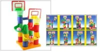 在飛比找Yahoo!奇摩拍賣優惠-小羅玩具批發-台灣製造 運動投籃積木組 25PCS滾球組 滾