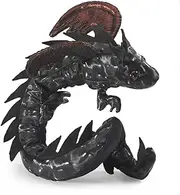 Folkmanis Dragon Wristlet Finger Puppet Black; Red-Brown, 1 EA