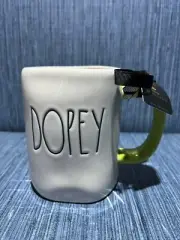 Rae Dunn Disney "DOPEY" Mug Snow White & Seven Dwarfs Double Sided Mug Brand New