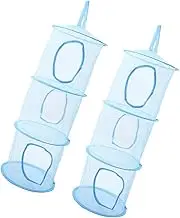 2Pcs Foldable Stuffed Animal Storage Nets Lightweight Organizers for Space Saving Hammocks for Easy to Use Net for Stuffed Animals and Sock Storage