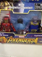 Diamond Select MiniMates Marvel Avengers Iron Man Thanos Infinity War NEW SEALED