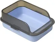 Litter Tray Opener, Sieving Litter Tray for Small Cats, Removable Litter Tray Leak Proof, Indoor Cat Toilet, Easy Clean Cat Toilet, Face Litter for Home