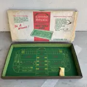 Vintage NOS Casino Royale Dice Table Game 36"X18"X3" No. 711 Original Box
