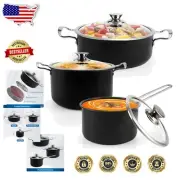 Cook Like a Chef: 6-Piece Induction Pot & Pan Set - Oven & Dishwasher Safe