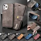 For iPhone 16 15 14 13 12 11 Pro Max Plus Removable Wallet Case Magnetic Cover