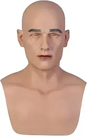 CRRCLSY Bell Handmade Silicone Realistic Mask Handsome and Lifelike Face for Crossdressers Cosplay and Transgender