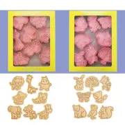 Biscuit Cutters Animals Shaped Cookie Cutters Embossed Cookie Molds Gift for Kid