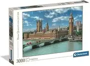 Clementoni Puzzle Collection - The House of Parliament 3000 Pieces - Puzzle for Adults 14-99 Years, Men and Women, City, London, Made in Italy, 33037