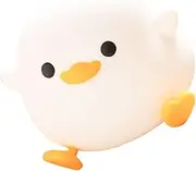 QUMIIRITY Silicone Duck Night Light Creative Cartoon Design Bedside Lamp for Bedroom Dorm Brightness Unique Present for Adults Fun Decorative Night Light