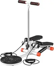 Home Multi-Function Mini Stepper, Exercise Stepper Machine with Adjustable Twist Table, LCD, Mini Stair Steppers with Handle