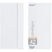 Quill DL Linen Bond Envelopes White 10 Pack