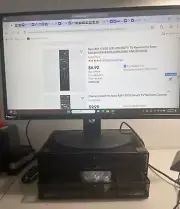 Monitor Riser with 2 Drawer Computer/Laptop/PC Stand for Desk Organizer