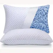 86*48cm Cooling Side Sleeper Pillow Shoulder Pain Shredded Memory Foam Curved Bed Pillows