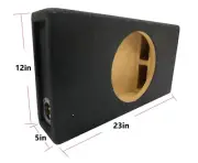 Car Audio Dual 10" Subwoofer Stereo Sub Box Speaker, Reinforced