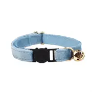 ANYWAGS Cat Collar Light Blue Large with Safety Buckle, Bell, and Durable Strap Stylish and Comfortable Pet Accessory
