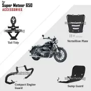 For Royal Enfield SUPER METEOR 650 Tail Tidy, Luggage Rack, Engine & Sump Guard (for: Royal Enfield)