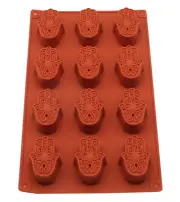HAMSA HAND MOLD, Silicone Candy Mold, Chocolate Mold, Spiritual Cake Decoration