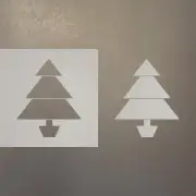 Christmas Tree 2 Plastic Mylar Stencil Airbrush Painting Art Supplies