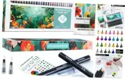 Watercolor Art Supplies Gifts for Girls Teens Beginners Watercolor Pens Set 32