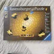 NEW SEALED Ravensburger 15152 Krypt Puzzle Gold 631 Piece Adult Jigsaw