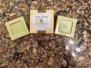 Tea Forte Ceramic Tea Trays For Silken Tea Infusers Set/2 CELERY GREEN NIB