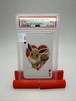 PSA 9 2006 POKEMON CENTER 10TH ANNIVERSARY YELLOW DECK EEVEE Queen Of Hearts