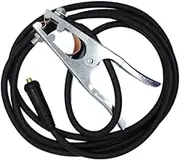 10 ft 6 AWG Welding Ground Cable DINSE 25 w/ 500A Clamp fit MIG Welder TIG Welder Plasma Cutter