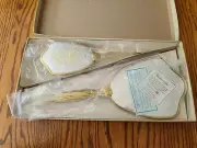 Matson Vintage Vanity Set Gold New Brush Comb Mirror