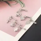 Zircon Earrings Helix Ear Lobe Piercing Conch Tragus Dangle Cartilage Ring